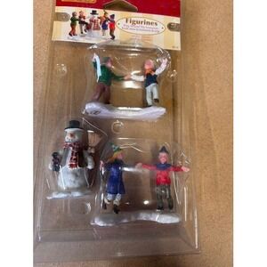 Lemax Village Ring Around The Snowman Figurine Set 3 Piece Polyresin 52112 2005
